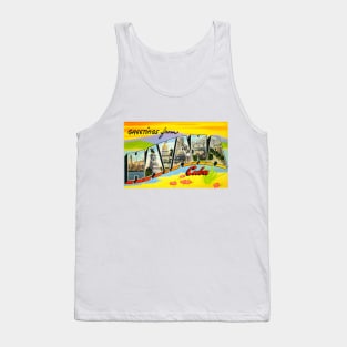 Greetings from Havana, Cuba - Vintage Large Letter Postcard Tank Top